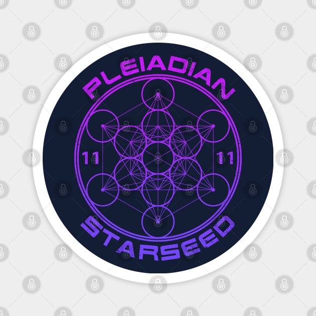 Pleiadian Starseed Sacred Geometry Magnet by rycotokyo81